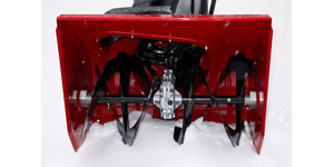 best gas two-stage snow blower extra wide clearance