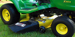 garden lawn tractor deck size