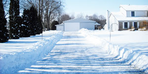 snow blower driveway size