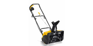 electric snow blower snow cut depth