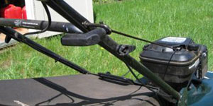 gas lawn mower starting system