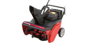 gas single-stage snow blower snow cut depth