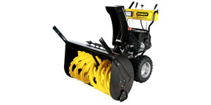 gas two-stage snow blower drift cutters skid shoes