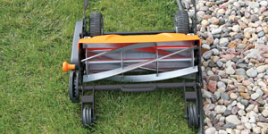 reel mower edging landscaping